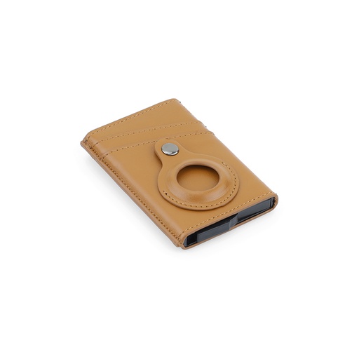 TROMSI - PU Card Holder with Air Tag - Tan