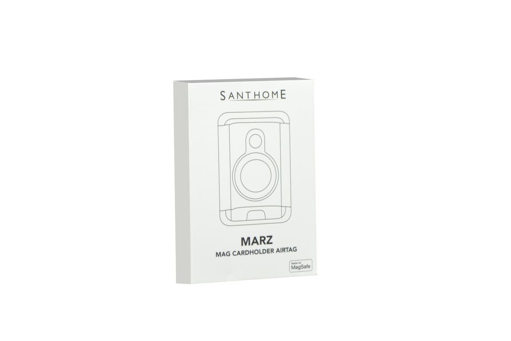 MARZ - Santhome® Magnetic Phone Cardholder with Santhome Tag Pocket - Tan