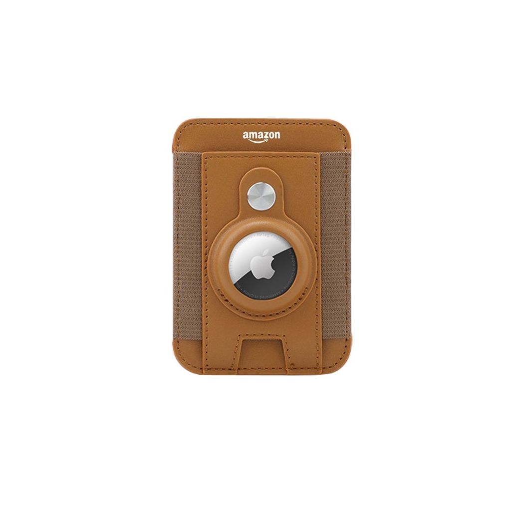 MARZ - Santhome® Magnetic Phone Cardholder with Santhome Tag Pocket - Tan