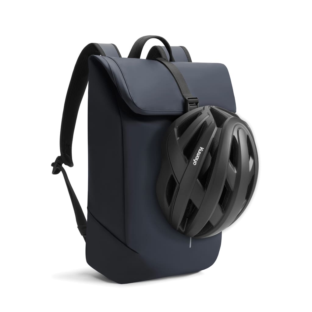  Urban Water Resistant Flap-top Backpack - Navy