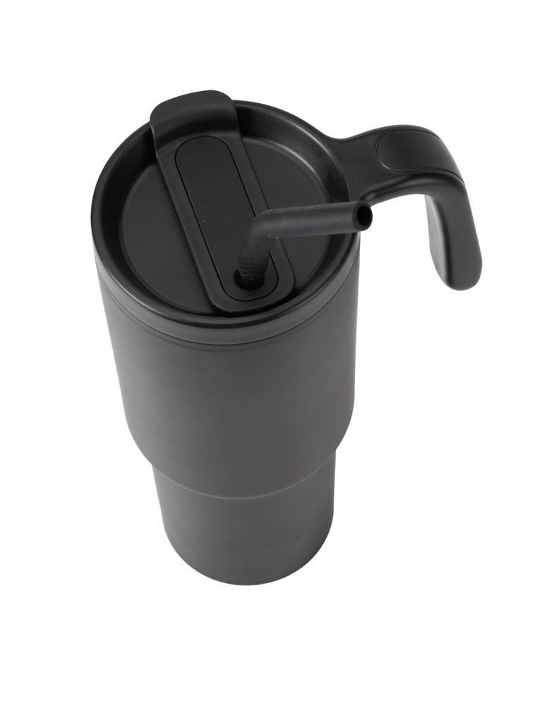 FORZA 360 - Hans Larsen Recycled Stainless Steel/PP Tumbler with 360 Branding - Black