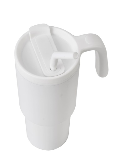 FORZA 360 - Hans Larsen Recycled Stainless Steel/PP Tumbler with 360 Branding - White