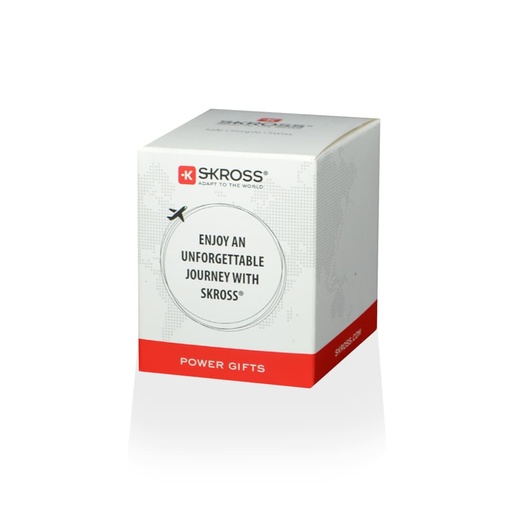 SKROSS World Travel Adapter MUV USB (AC) - USB & Type C ports - Black