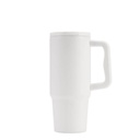 BERN 2.0 - Hans Larsen Recycled Stainless Steel Tumbler with Straw Lid - White