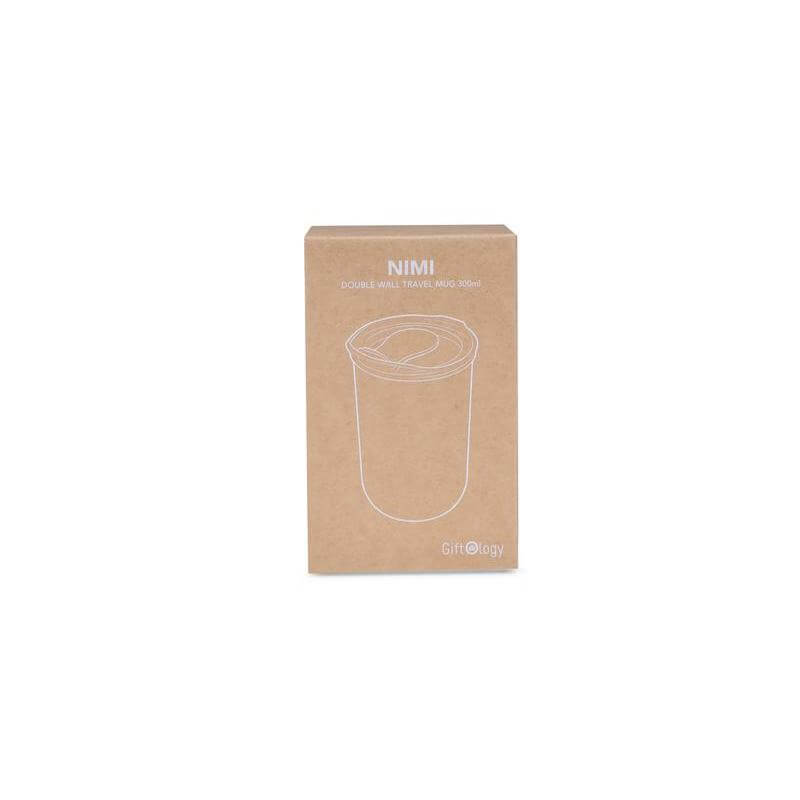 NIMI - Giftology Double Wall Travel Mug 300ml - Navy Blue