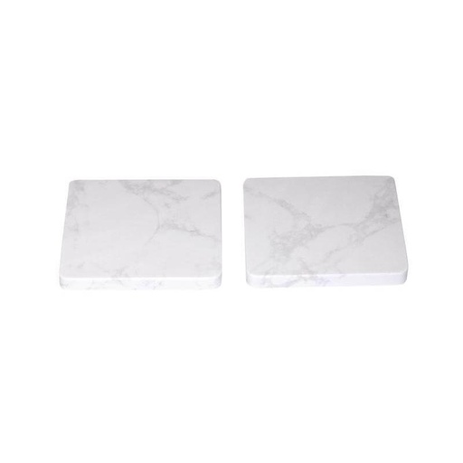 CARRARA - Giftology Set of 2 Marble Coasters