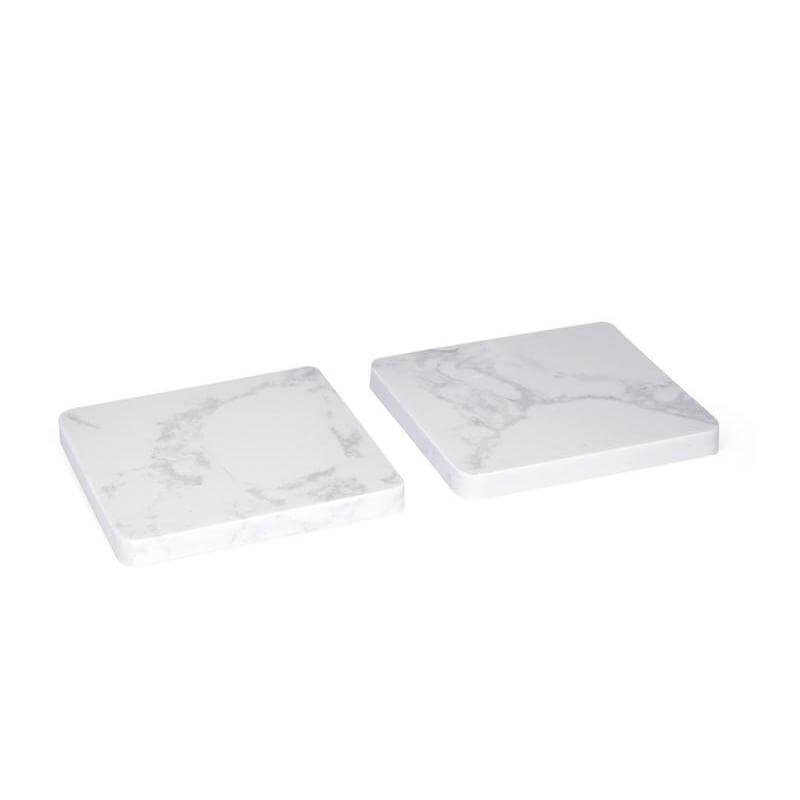 CARRARA - Giftology Set of 2 Marble Coasters