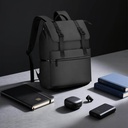 LEON - Giftology 17" Rolltop Backpack - Black