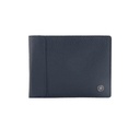 CROSS Pebble Leather 6CC Classic Fold Wallet with 6CC Cardholder - Navy Blue
