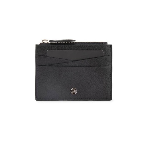 CROSS Pebble Leather Ladies' 6CC Zip Card Holder - Black