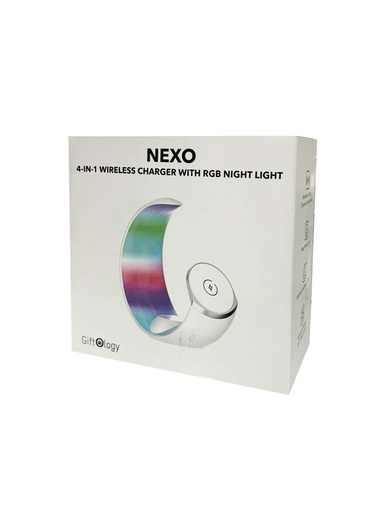 NEXO - Giftoloy 3-in-1 Wireless Charger with Night Light - White