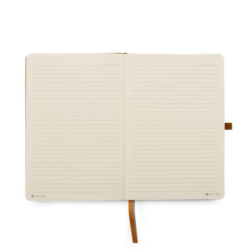  CROSS HARDCOVER A5 NOTEBOOK + PEN + LEATHER CARD HOLDER  - MOCHA 