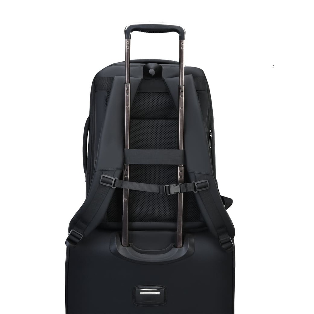 TURISMO - Santhome Expandable 17" Business Backpack - Black